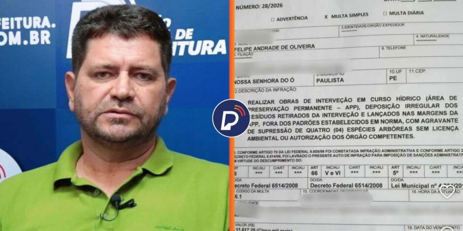 Vice-prefeito Felipe Andrade acusa Prefeitura de Paulista de vazar documento oficial.