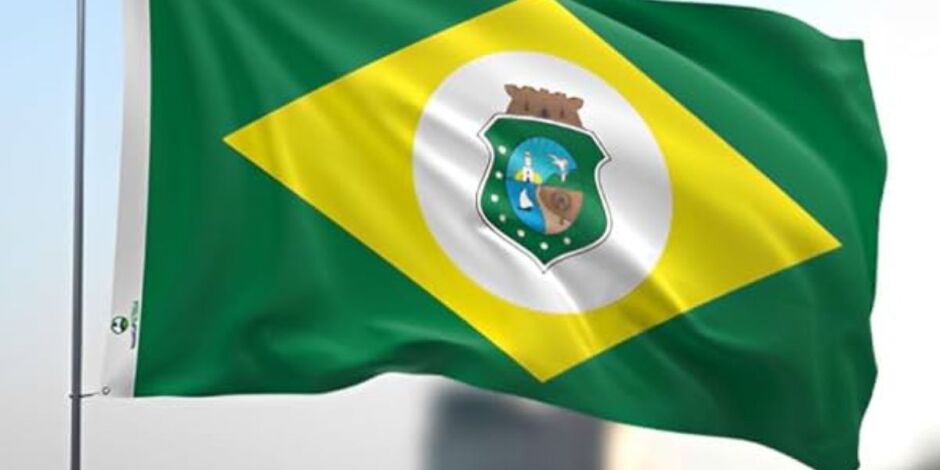 Bandeira do Cear&aacute;.