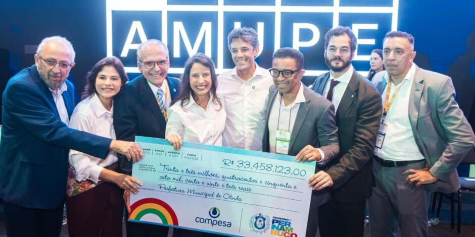 Olinda recebe mais de R$ 33 milh&otilde;es do Governo de PE para investimentos em saneamento