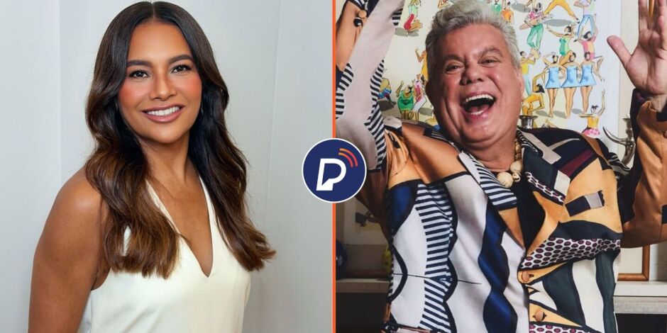 Atriz, Dira Paes e o carnavalesco, Milton Cunha