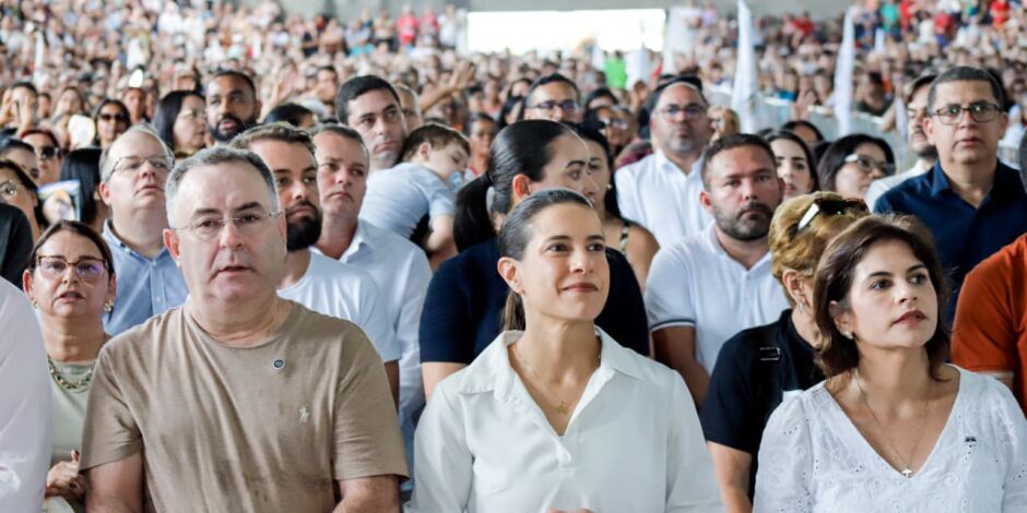 Governadora Raquel Lyra, vice-governadora Priscila Krause e prefeito de Arcoverde, Zeca Cavalcanti