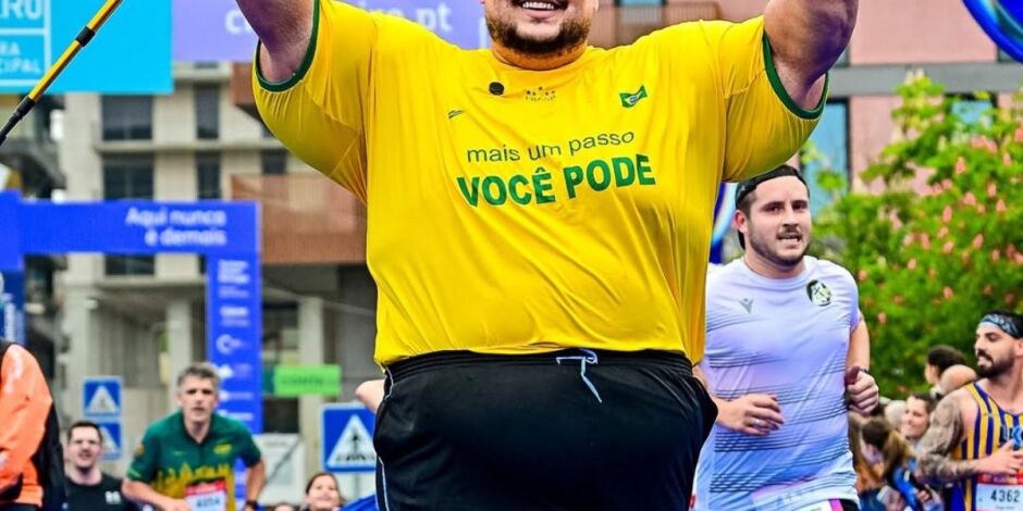 Julio Mamute concluiu corrida de 10km em Portugal.