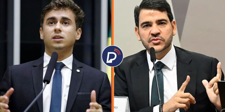 Nikolas Ferreira e Jorge Messias 