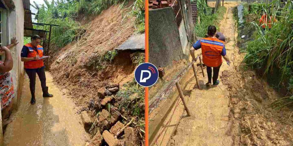 Defesa Civil de Pernambuco em &aacute;rea de risco.