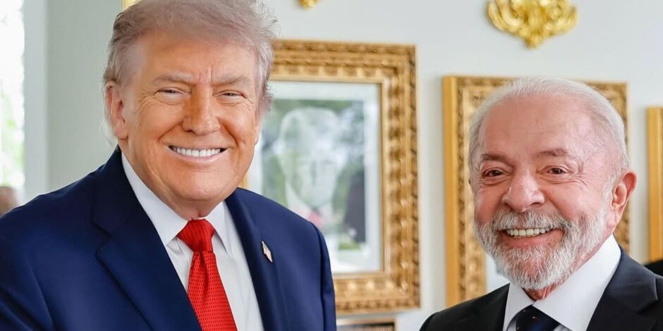 Presidentes Donald Trump e Lula.