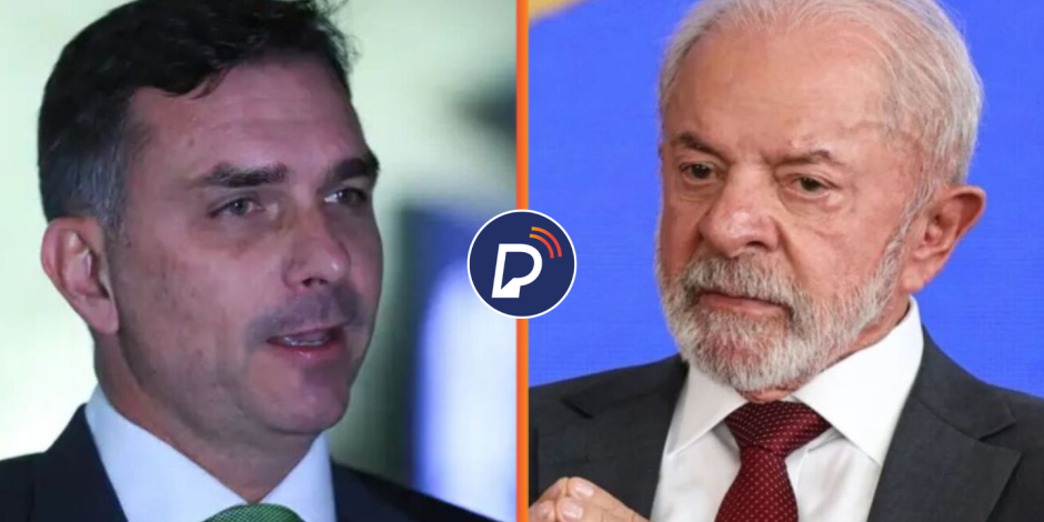 Fl&aacute;vio Bolsonaro e Lula 