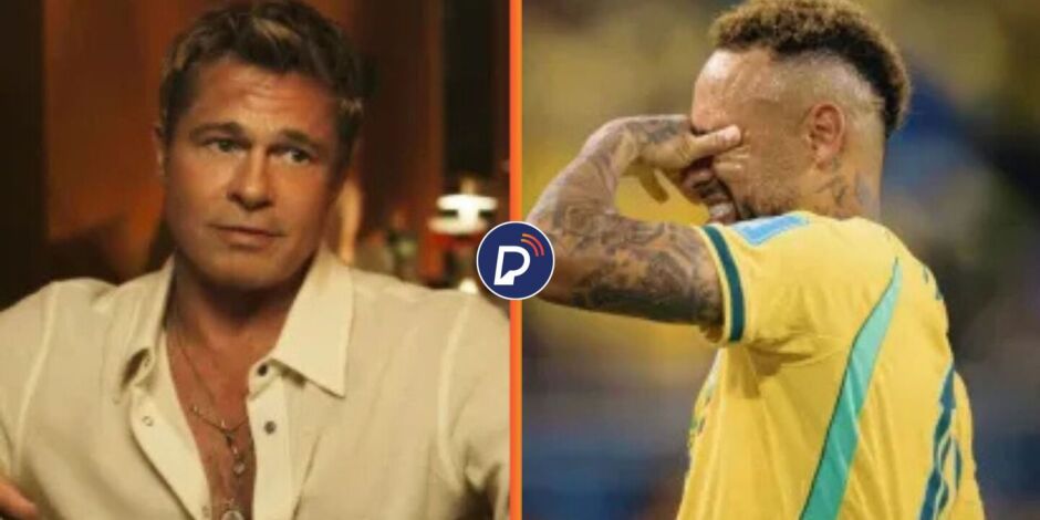 Brad Pitt brinca que quer dar aulas de atua&ccedil;&atilde;o para Neymar aprender a simular faltas