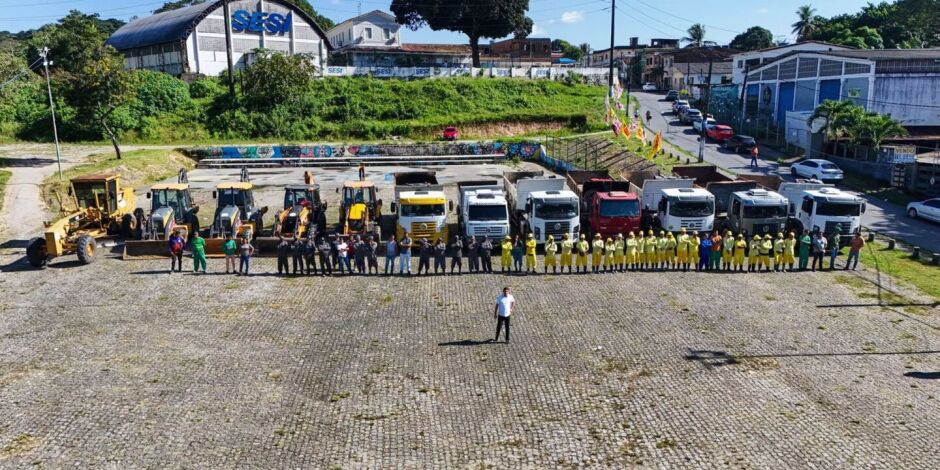 Prefeito Diego Cabral amplia mutir&atilde;o de tapa-buraco e limpeza urbana em diferentes bairros de Camaragibe