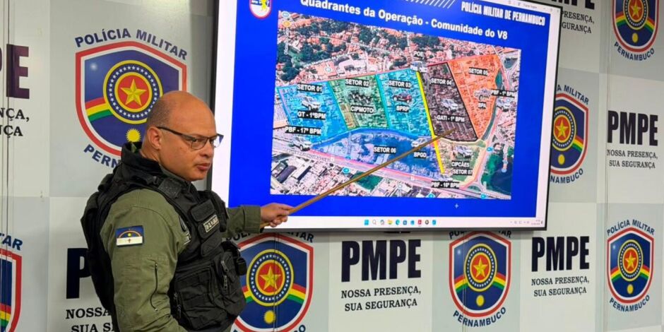 Opera&ccedil;&atilde;o Break nas comunidades do V8 e V9, em Olinda, na Regi&atilde;o Metropolitana do Recife.