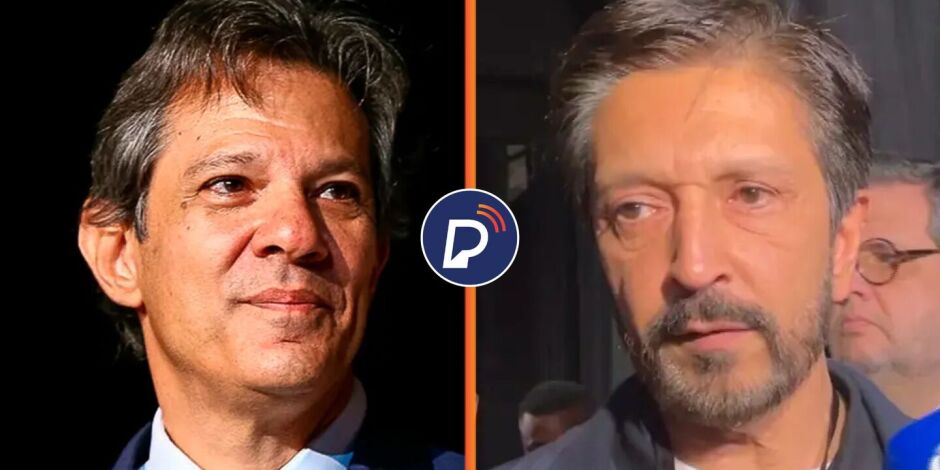 O prefeito de S&atilde;o Paulo, Ricardo Nunes (MDB), e o candidato do PT ao governo paulista, Fernando Haddad.