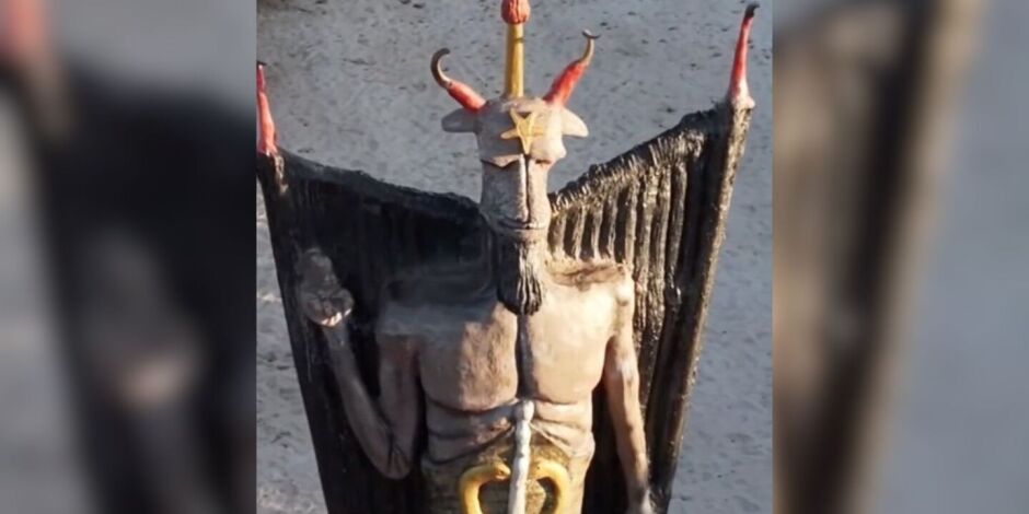 Est&aacute;tua gigante em homenagem ao Diabo chama aten&ccedil;&atilde;o no Cear&aacute;