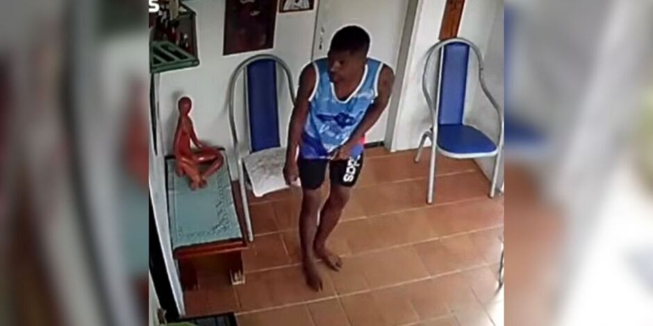 C&acirc;meras de seguran&ccedil;a registraram parte da invas&atilde;o &agrave; resid&ecirc;ncia em Vit&oacute;ria de Santo Ant&atilde;o.