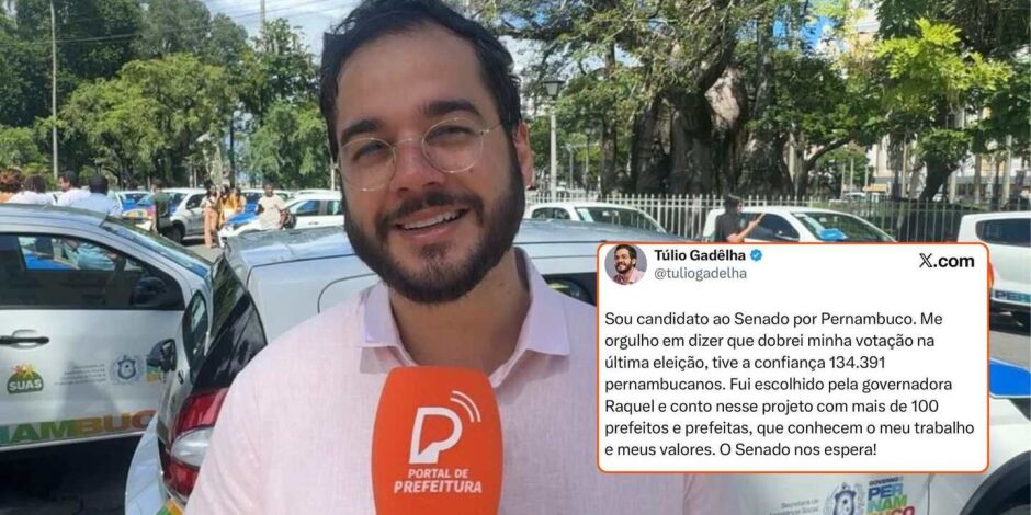 Deputado federal, T&uacute;lio Gad&ecirc;lha.