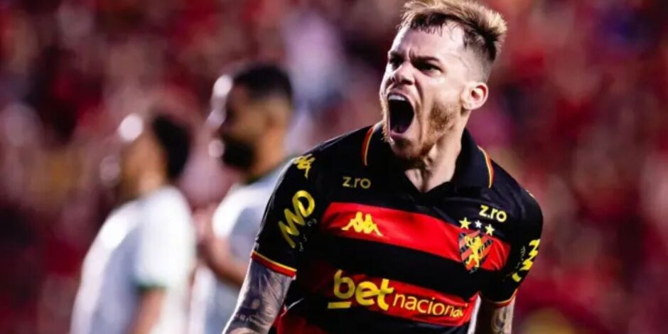 Chrystian Barletta comemora gol do Sport.