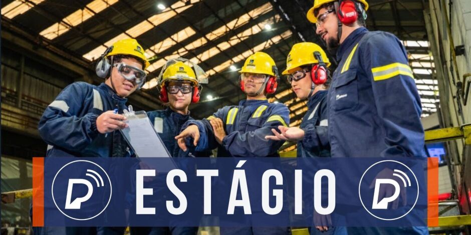 Est&aacute;gio na Gerdau. 