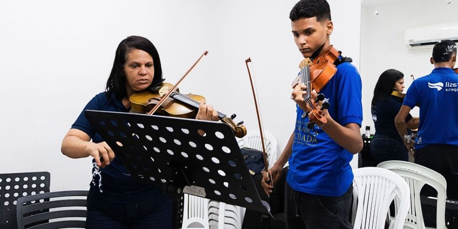 Novo n&uacute;cleo da Orquestra Crian&ccedil;a Cidad&atilde;.