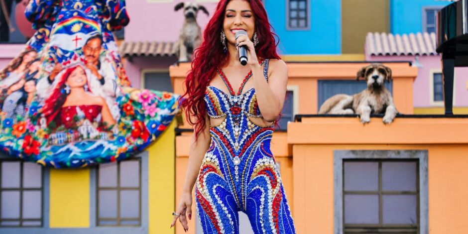 Priscila Senna no Palco Favela do Rock in Rio.