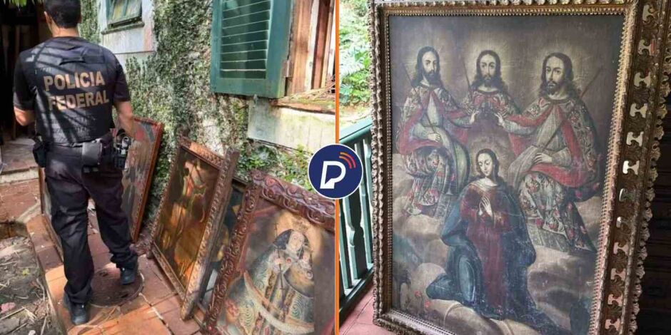 PF recupera no Rio pintura de Jesus Cristo.