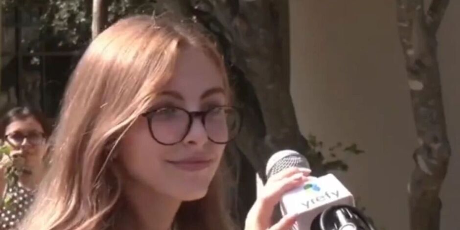 Estudante Isabela Casahuga-Lemgruber, filha de m&atilde;e brasileira.