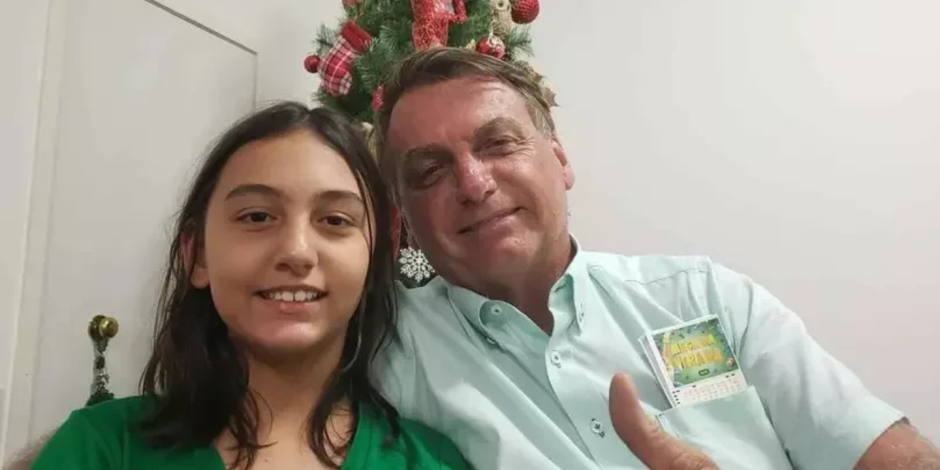 Bolsonaro e filha, Laura Bolsonaro