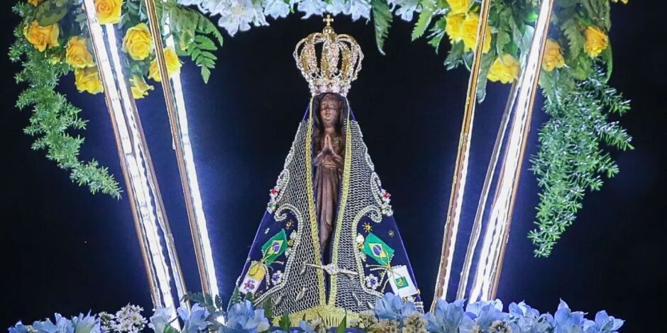 Imagem de Nossa Senhora Aparecida, padroeira do Brasil.