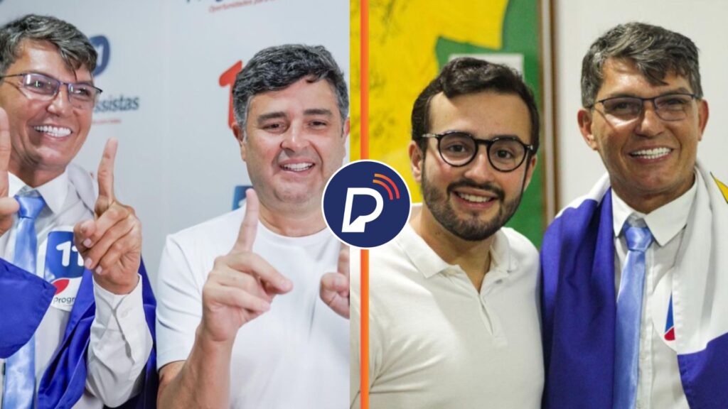 Maciel Flores ao lado de Eduardo e Lula da Fonte vereador Recife