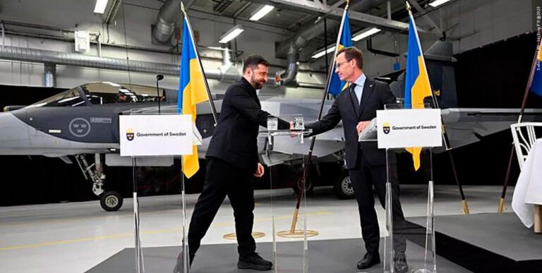 Ucrânia e Suécia firmam acordo de longo prazo para fornecimento de 150 caças Gripen E