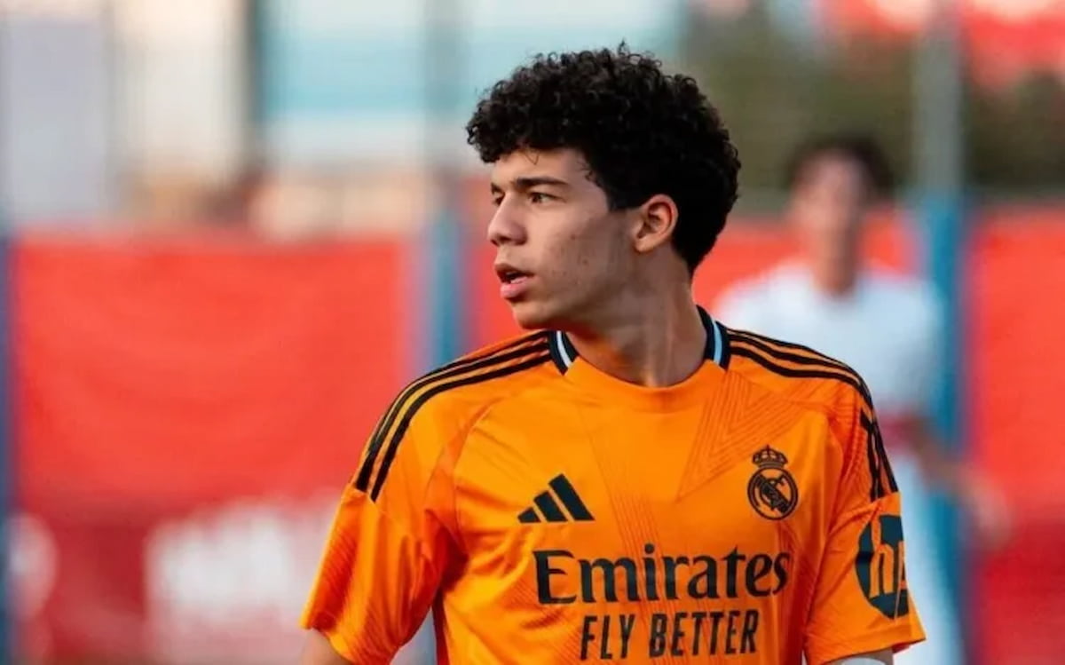 Enzo Alves, filho de Marcelo, brilha no Real Madrid e estreia na Champions League. 