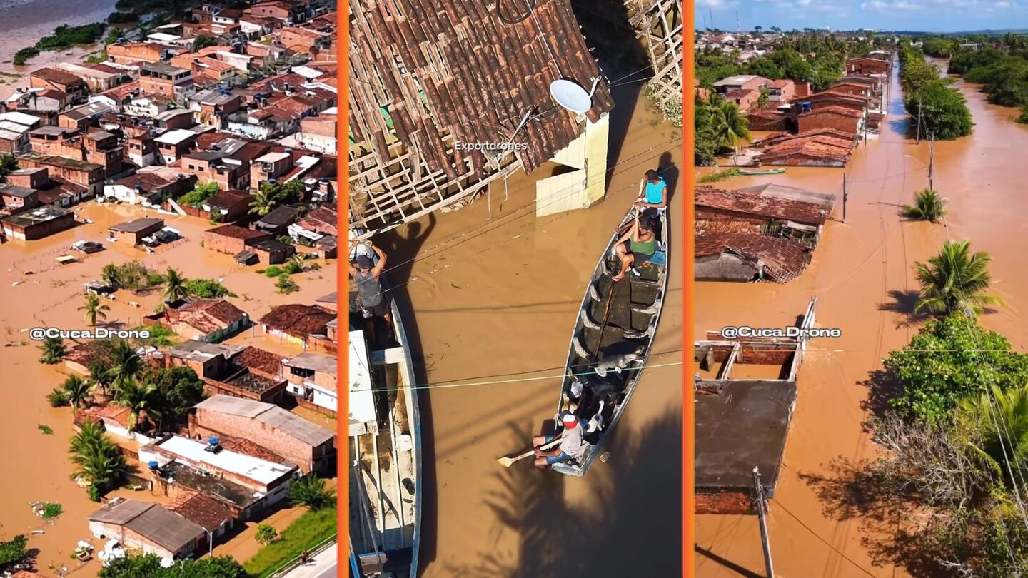 Em menos de dois meses, Goiana (PE) vive nova enchente que deixa 500 desabrigados.