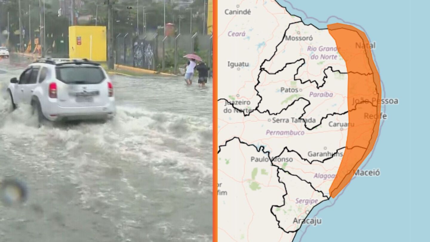Chuva em Pernambuco.