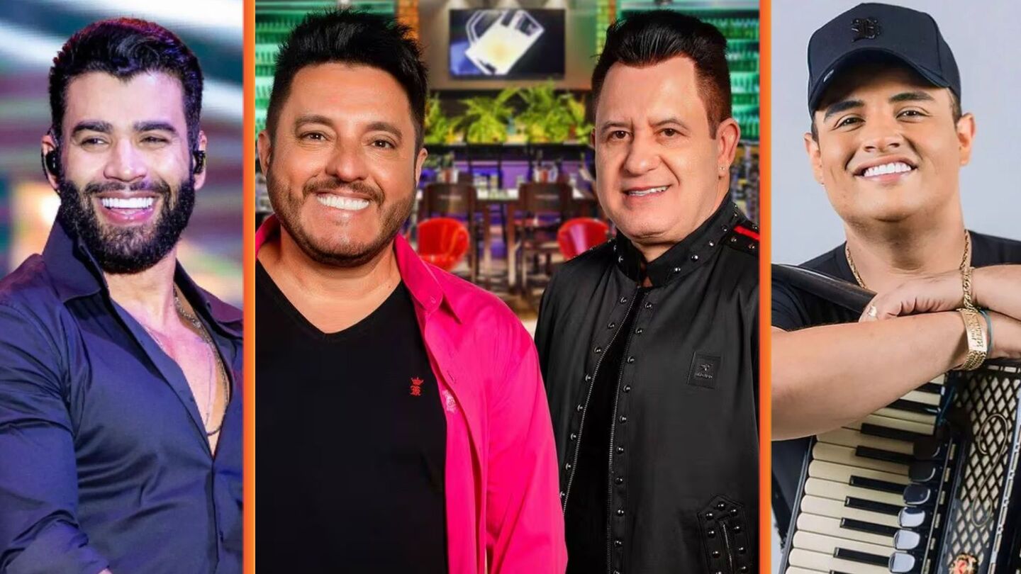 Gusttavo Lima, Bruno e Marrone e Tarcísio do Acordeon.