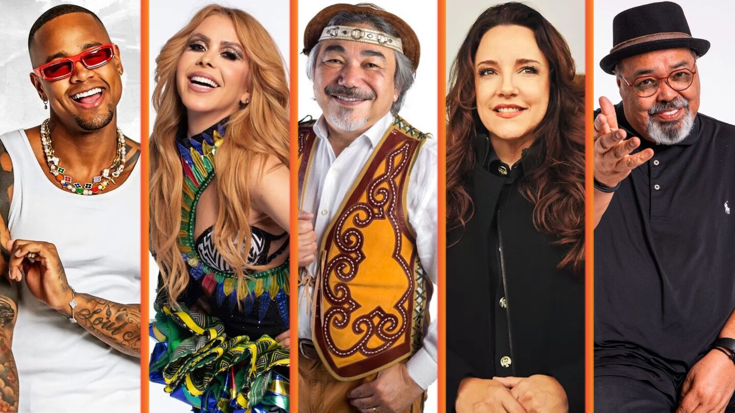 Leo Santana, Joelma, Santanna O Cantador, Ana Carolina e Jorge Aragão.
