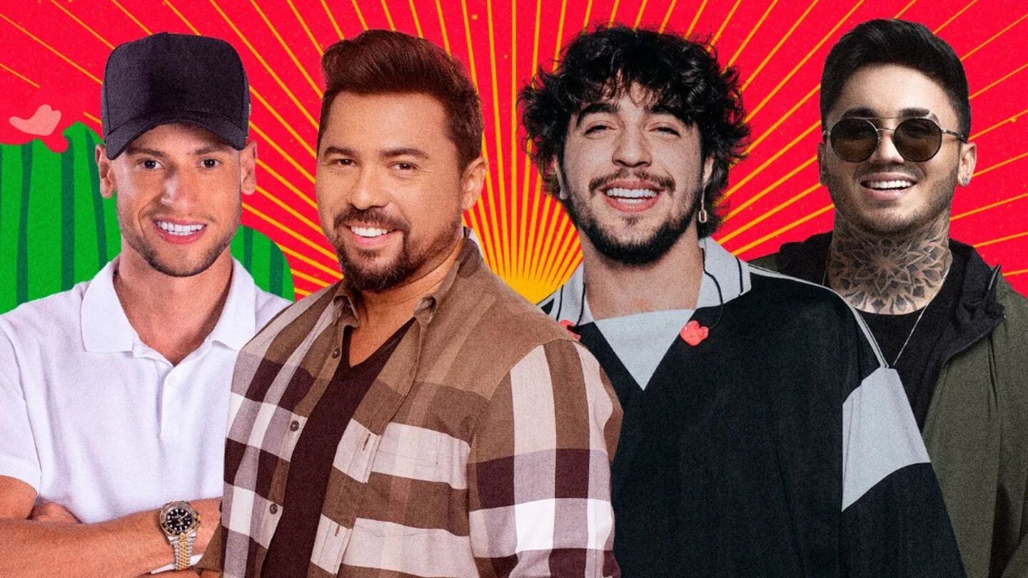 Manim Vaqueiro, Xand Avião, Nattan e Wallas Arrais.