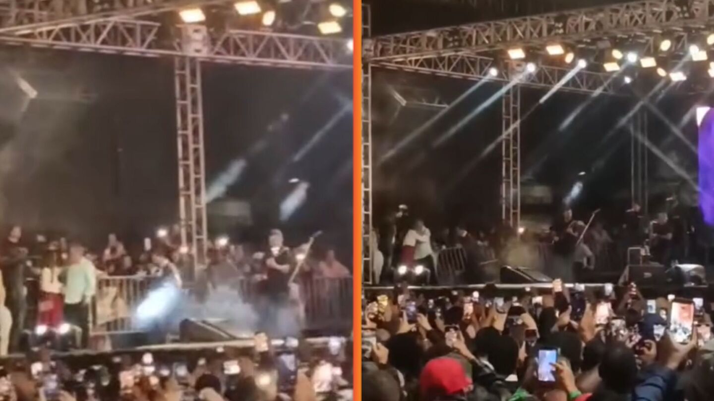 Palco desabou em Itapetinga na segunda feira (22).