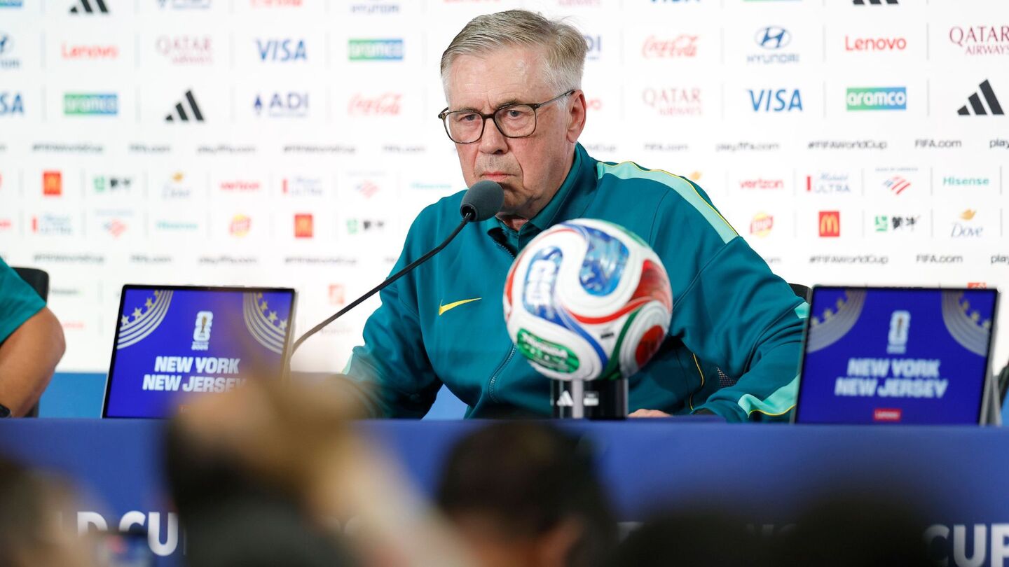 Carlo Ancelotti em entrevista na Copa do Mundo.