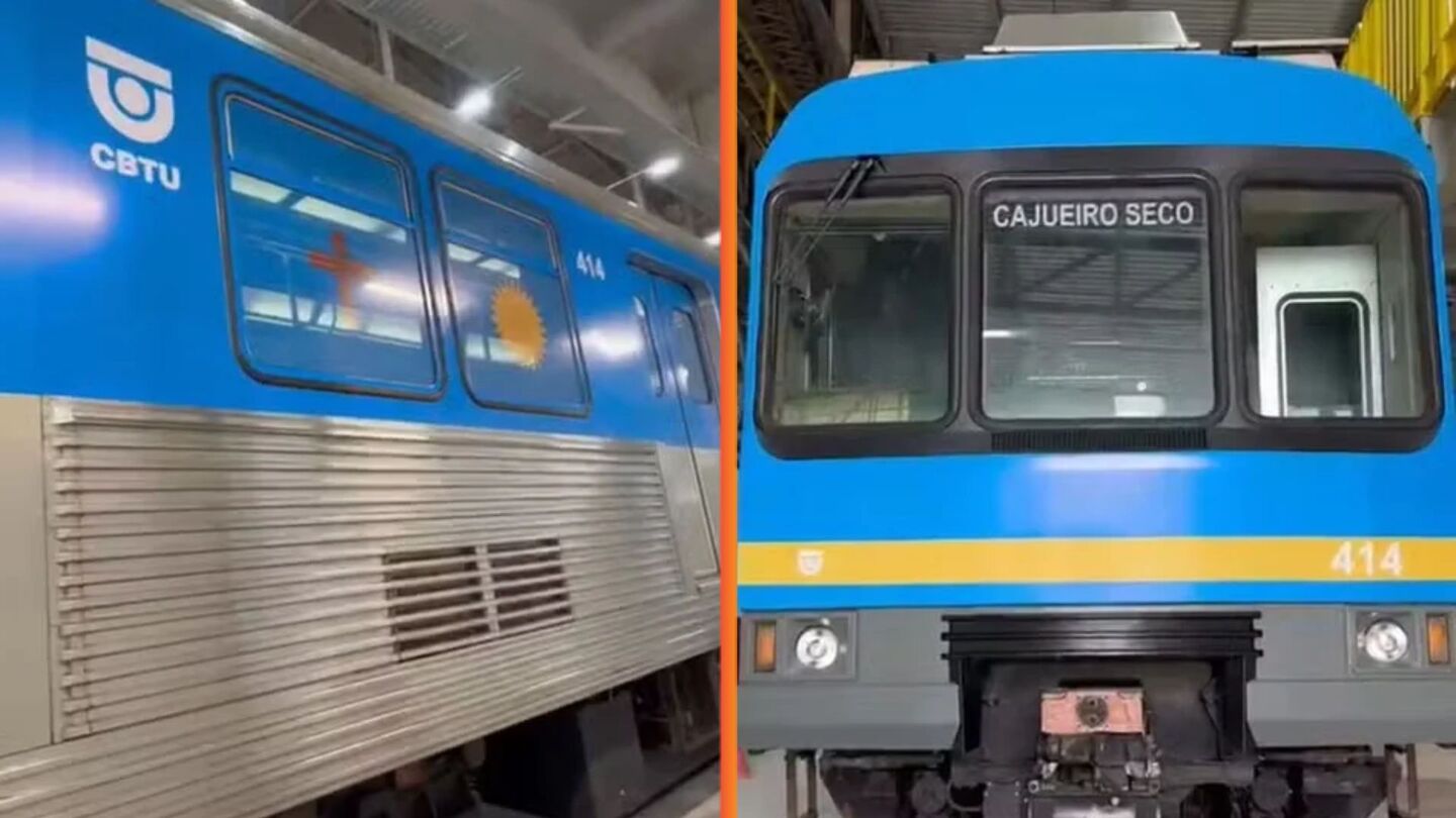 Primeiro trem vindo de Belo Horizonte começa a operar no Metrô do Recife em meio a crises.