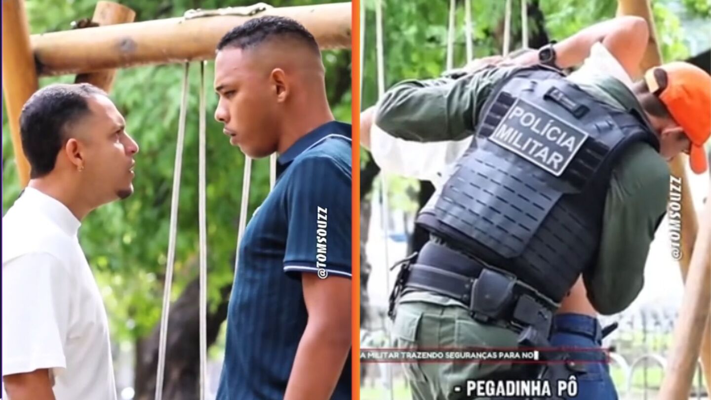 Pegadinha no Recife termina com abordagem da PM e repercute nas redes