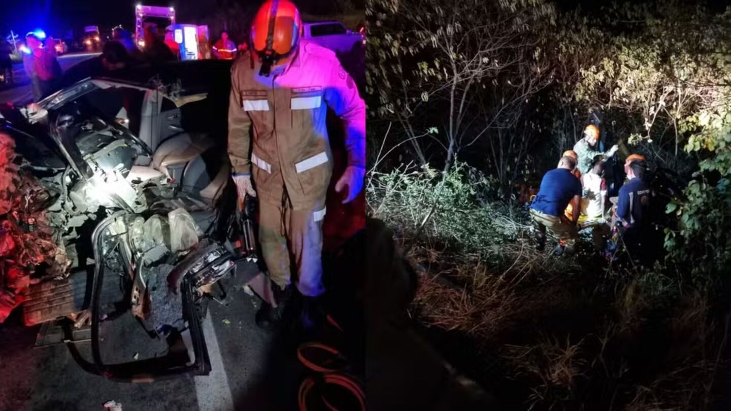 Colisão entre veículos deixa dois mortos e quatro feridos no interior do Ceará